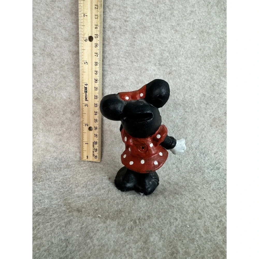 VINTAGE MINNIE MOUSE CAST IRON‎ COIN BANK DISNEY